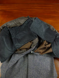 26/1153 wonderful vintage maurice sedwell savile row bespoke grey / blue herringbone tweed suit 41-42 regular to long