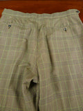 26/1152 wonderful vintage maurice sedwell savile row bespoke brown / green glen check worsted suit 41-42 regular to long