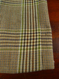 26/1152 wonderful vintage maurice sedwell savile row bespoke brown / green glen check worsted suit 41-42 regular to long