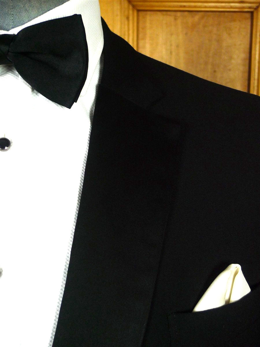 26/1154 immaculate 1965 maurice sedwell savile row bespoke black barathea wool diner suit 44-45 regular to long