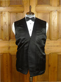 26/1154 immaculate 1965 maurice sedwell savile row bespoke black barathea wool diner suit 44-45 regular to long
