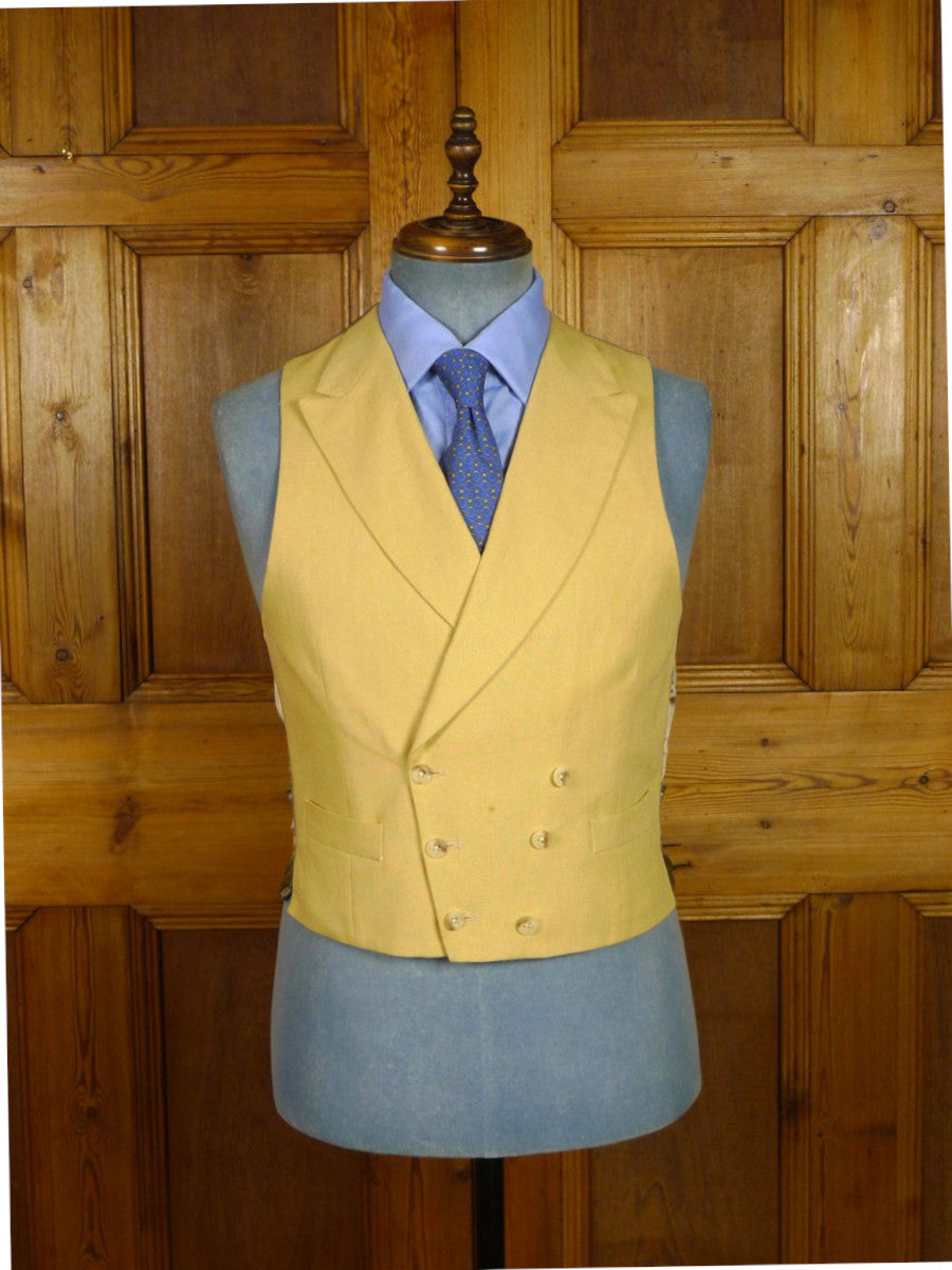 26/1148 hackett 100% linen d/b morning waistcoat 38 long