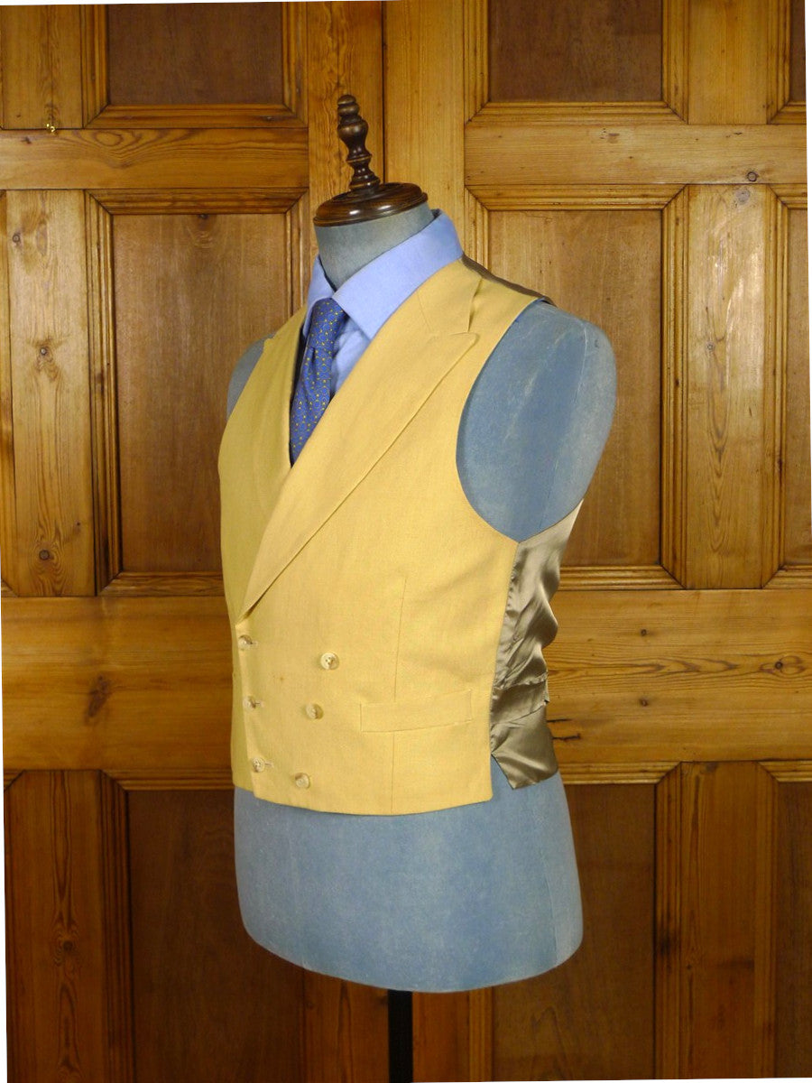 26/1148 hackett 100% linen d/b morning waistcoat 38 long
