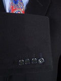 26/1146 immaculate vintage 1965 maurice sedwell savile row bespoke navy blue heavyweight crombie wool overcoat w/ silk velvet collar 40-42