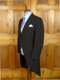 26/1169 immaculate vintage 1966 maurice sedwell savile row bespoke black wool morning coat 37 long