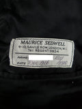 26/1169 immaculate vintage 1966 maurice sedwell savile row bespoke black wool morning coat 37 long