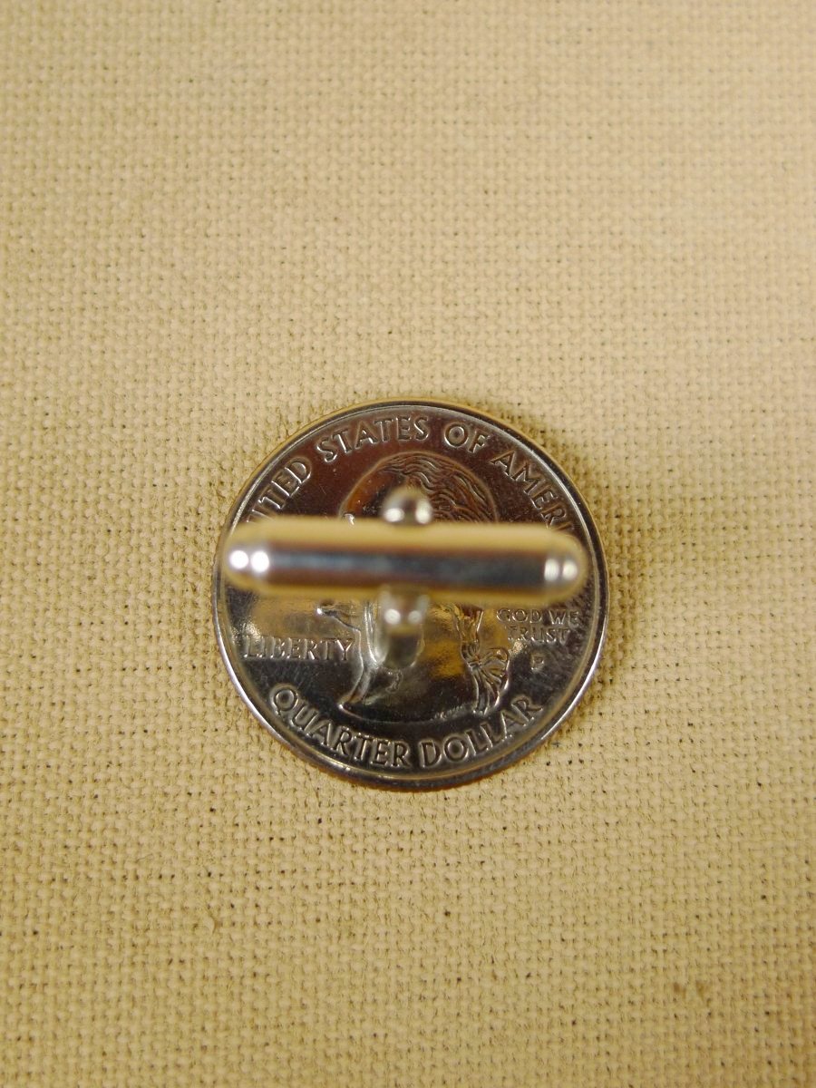 18/1351 brand new benson and clegg 'usa state quarter - nevada' coin t-bar cufflinks rrp £100 (cc2106)