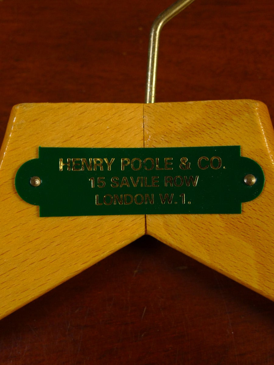 21/0698 henry poole & co. savile row bespoke wooden suit hanger