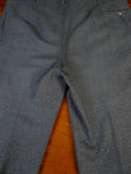 22/0086 henry poole 2007 savile row bespoke grey luxury worsted flannel trouser 38-42