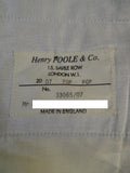 22/0086 henry poole 2007 savile row bespoke grey luxury worsted flannel trouser 38-42