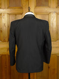 22/0500 vintage 1960s black worsted & mohair shawl collar dinner jacket 42 short