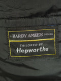 22/0500 vintage 1960s black worsted & mohair shawl collar dinner jacket 42 short