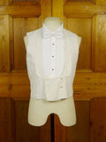 22/0955 wonderful 1930s 1940s vintage marcella shawl d/b evening waistcoat 37-38 short